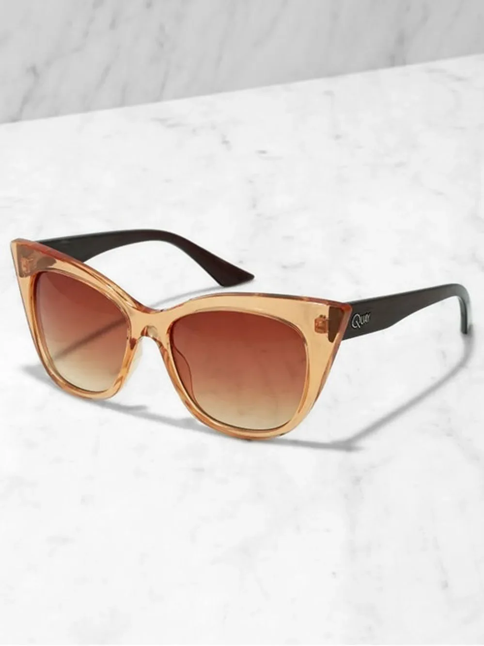 QUAY ‘Modern Love’ Amber and Brown Sunglasses